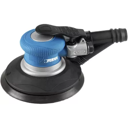 LEVIGATRICE PNEUMATICA ROTORBITALE DA 150 MM CON ASPIRAZIONE INTEGRATA FERVI 0460