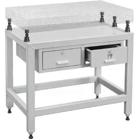 BANCO PER PIANO IN GRANITO CON 2 CASSETTI FERVI B040