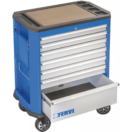 CARRELLO PORTA UTENSILI A 7 CASSETTI FERVI C190