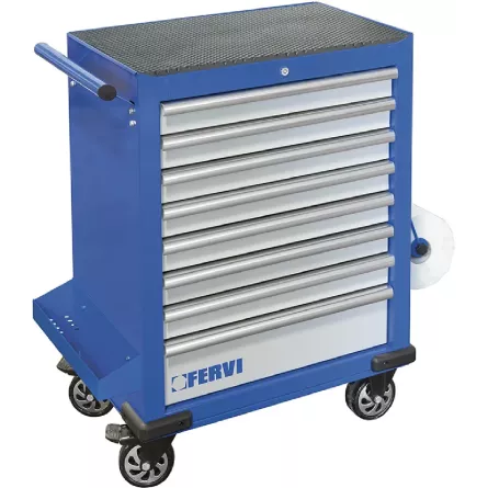CARRELLO PORTA UTENSILI A 8 CASSETTI FERVI C960/F8