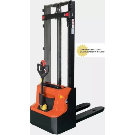 SOLLEVATORE ELETTRICO A BATTERIA 1200 KG ALZATA MASSIMA 2,514 MM NOVAMACH N1226E