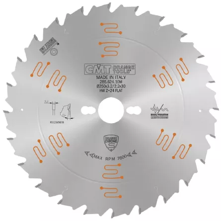LAMA CIRCOLARE WIDIA TAGLIO LUNGO VENA DIAMETRO MM 250 Z 24 CMT 285.624.10M