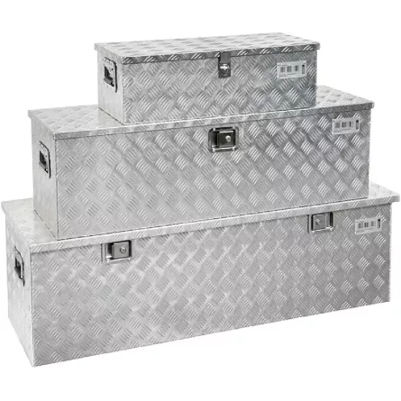 SERIE TRE BAULI IN ALLUMINIO FERVI 0382