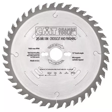 LAMA CIRCOLARE WIDIA PER LEGNO 285.048.10M CMT DIAMETRO 250MM Z48