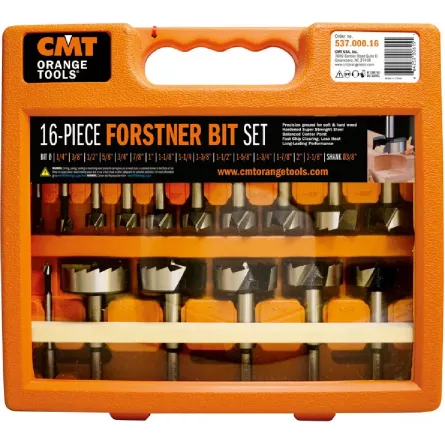SET DI 16 PUNTE AD ATTACCO CILINDRICO TIPO FORSTNER CMT 537.000.16