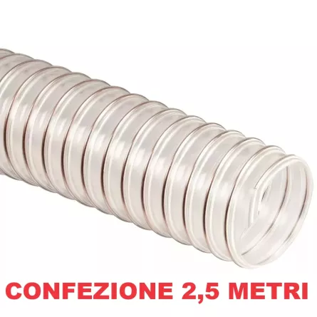 TUBO POLIURETANO TRASPARENTE SCATOLA DA 2,5 METRI VARI DIAMETRI