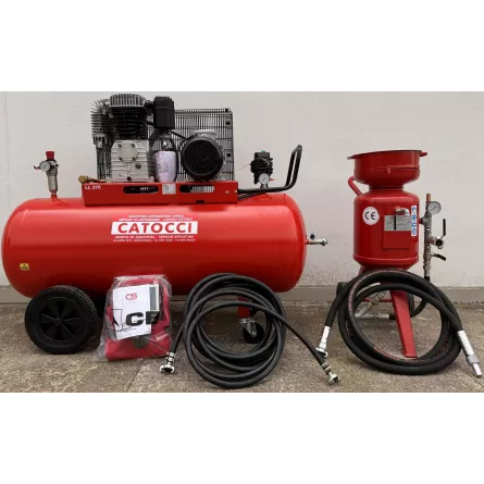 SABBIATRICE CB 24 CON COMPRESSORE 270 LT HP 7,5 TRIFASE