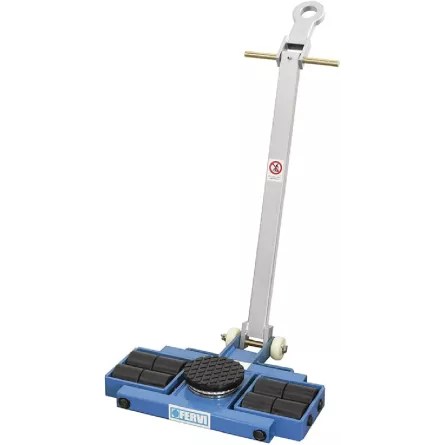 CARRELLO DA TRASPORTO CON RUOTE IN NYLON ED OCCHIELLO PER TRAINO FERVI 0654