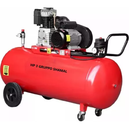 COMPRESSORE 3 HP. 200 LITRI MONOFASE GRUPPO SHAMAL K17