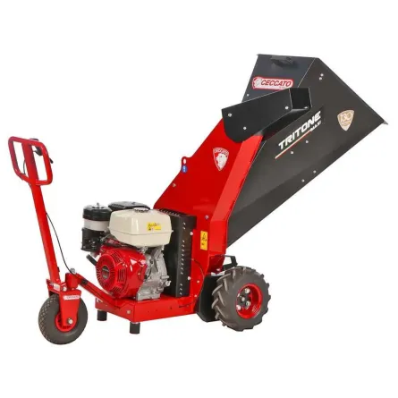 BIOTRITURATORE A SCOPPIO CECCATO SEMOVENTE CON RUOTE - MOTORE HONDA GX390