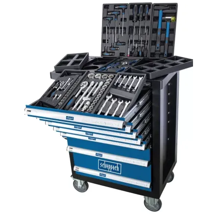 CARRELLO PORTA ATTREZZI DA OFFICINA CON 70 UTENSILI INCLUSI TW1100 SCHEPPACH