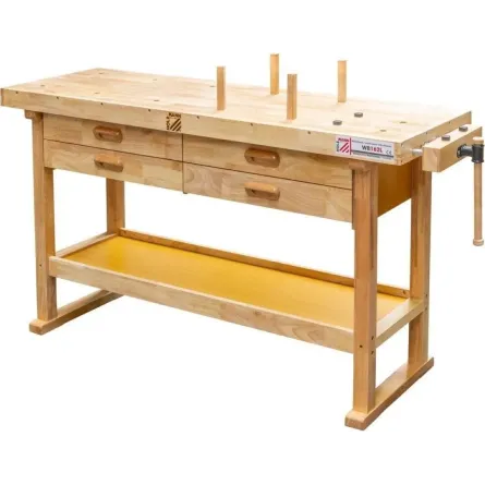 BANCO DA LAVORO IN LEGNO OFFICINA FALEGNAME 4 CASSETTI HOLZMANN WB162L