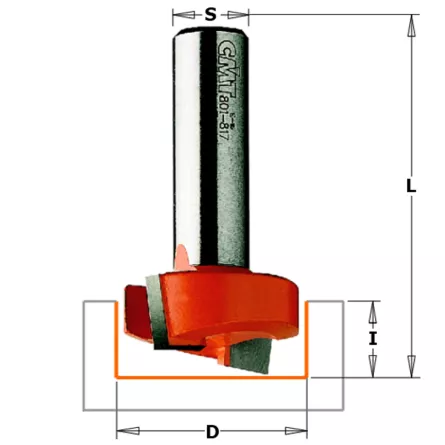 CMT FRESA PER MORTASARE 701.127.11 GAMBO 6MM