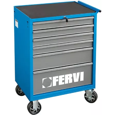 CARRELLO PORTA UTENSILI FERVI C900/B  6 CASSETTI E RUOTE