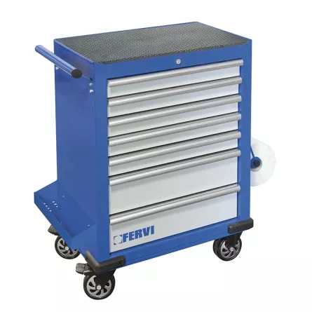 CARRELLO PORTA UTENSILI VUOTO A 7 CASSETTI FERVI C960/F7