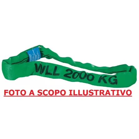 FUNI TONDE IN POLIESTERE LUNGHEZZA 2 m 3000 kg FERVI FT2/3000