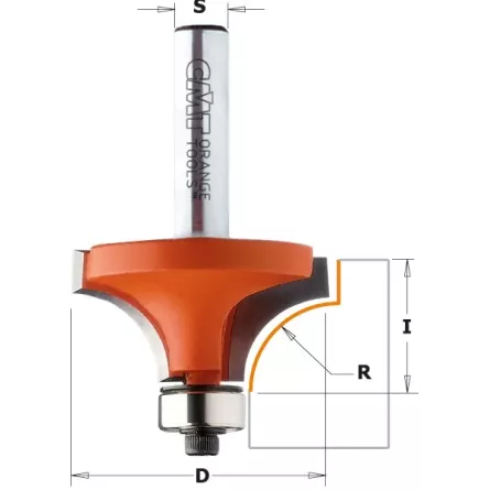 FRESA A RAGGIO CONCAVO PER MATERIALI COMPOSITI CMT 738.187.11