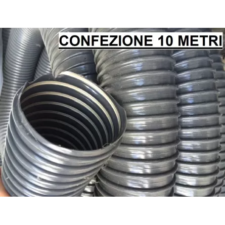 TUBO ARIA PVC PER ASPIRAZIONE ARIA, GAS, FUMI E POLVERE 10 METRI
