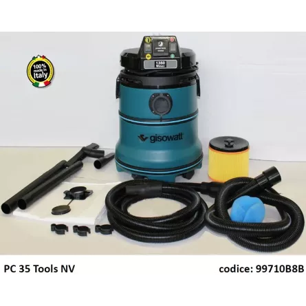 ASPIRATORE AUTOMATICO CON PRESA PER ELETTROUTENSILI GISOWATT PC35 TOOLS NV