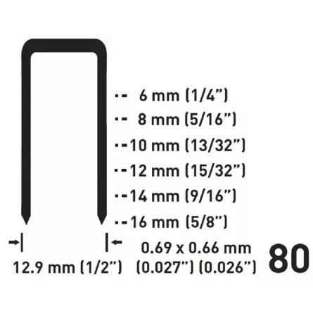 PUNTI METALLICI SERIE 80 PZ 5'000 FERVI 0587