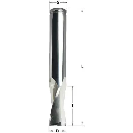 FRESA A TAGLIENTI ELICOIDALI POSITIVI PER ALLUMINIO E PVC CMT 186