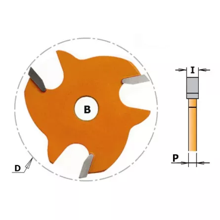 FRESE A DISCO PER SCANALATURE LATERALI CMT 822