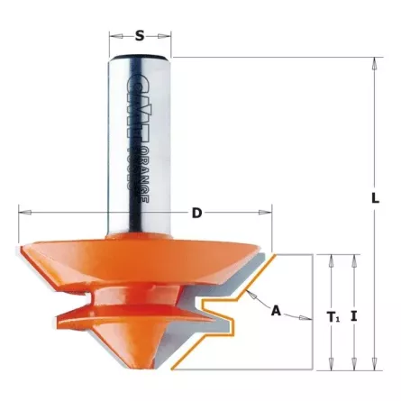 FRESA PER INCASTRI AD ANGOLO RETTO CMT 855 / 955